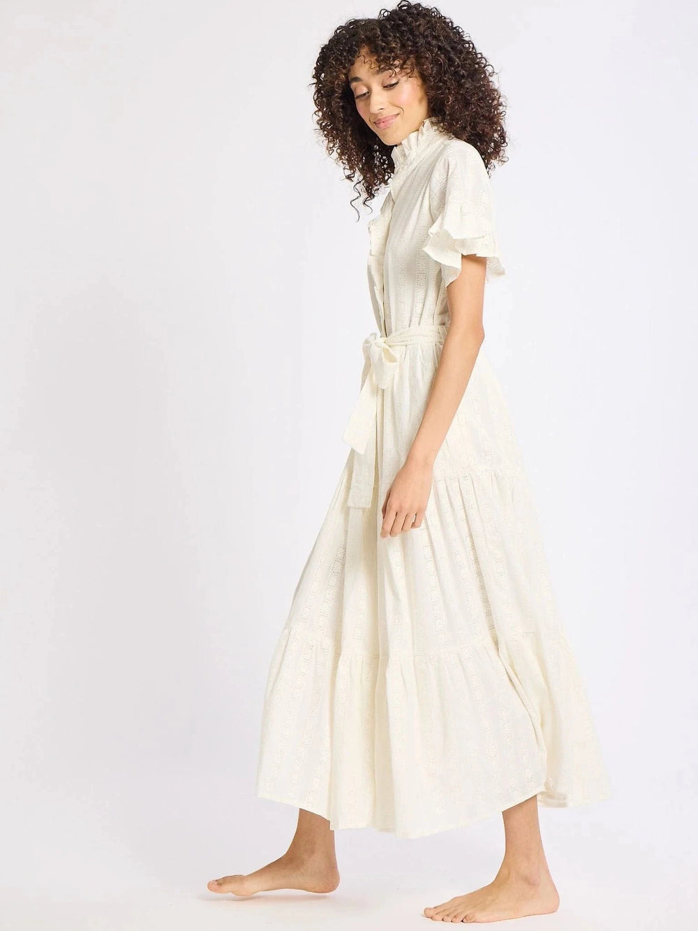 Mille Dress Victoria Dress in Ivory Eyelet