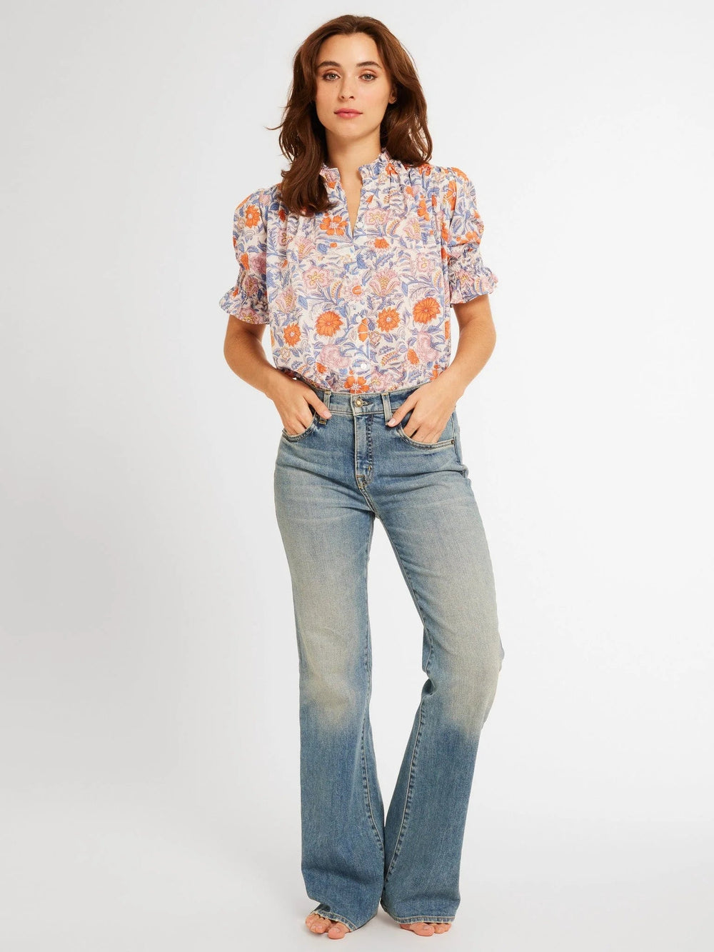Mille Top Marnie Top in Newport Floral