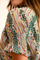 Mille Top Marnie Top in Rose Stripe