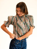 Mille Top Marnie Top in Rose Stripe