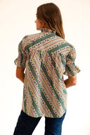 Mille Top Marnie Top in Rose Stripe