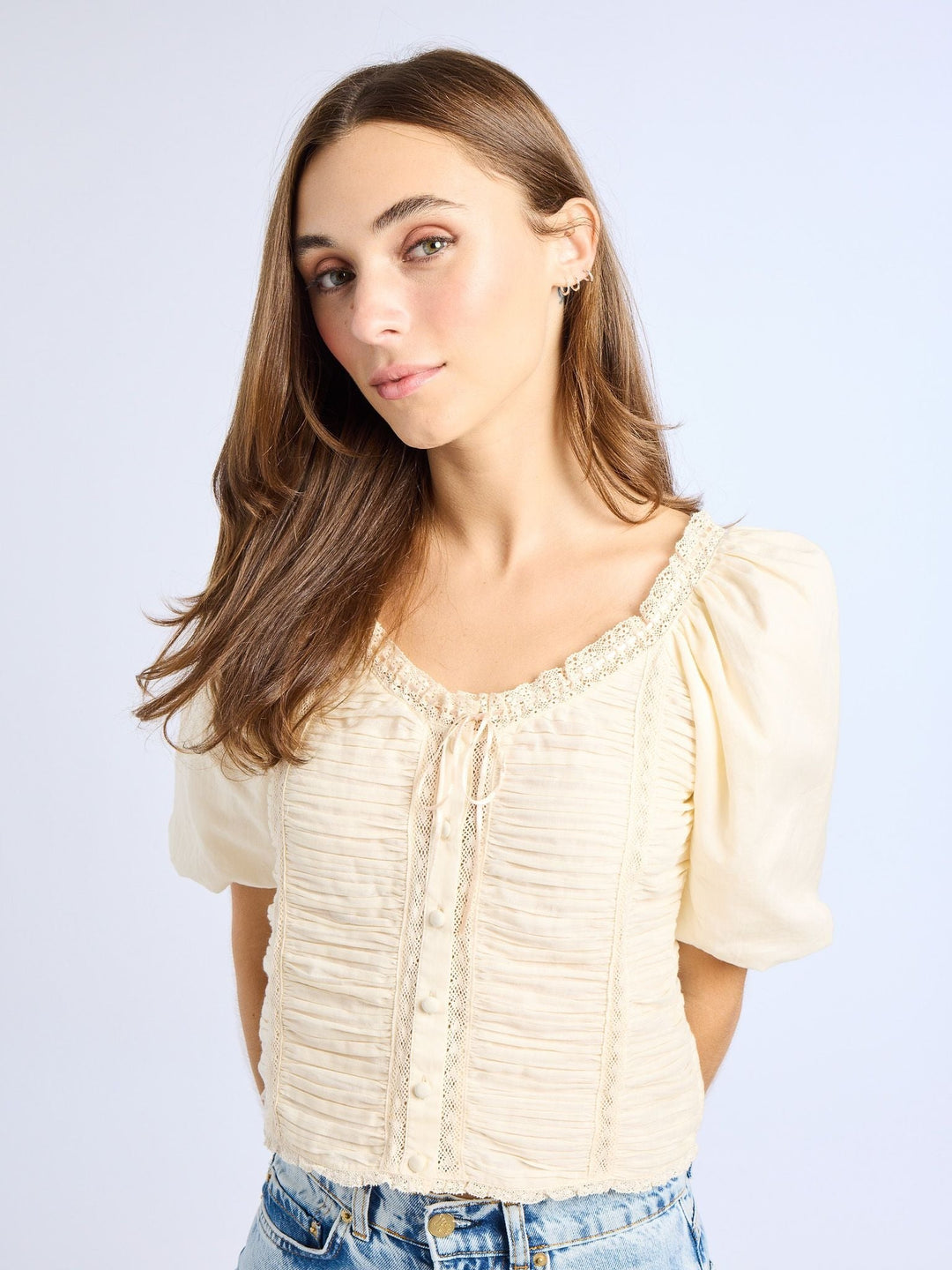 Mille Top Ophelia Top in Ivory