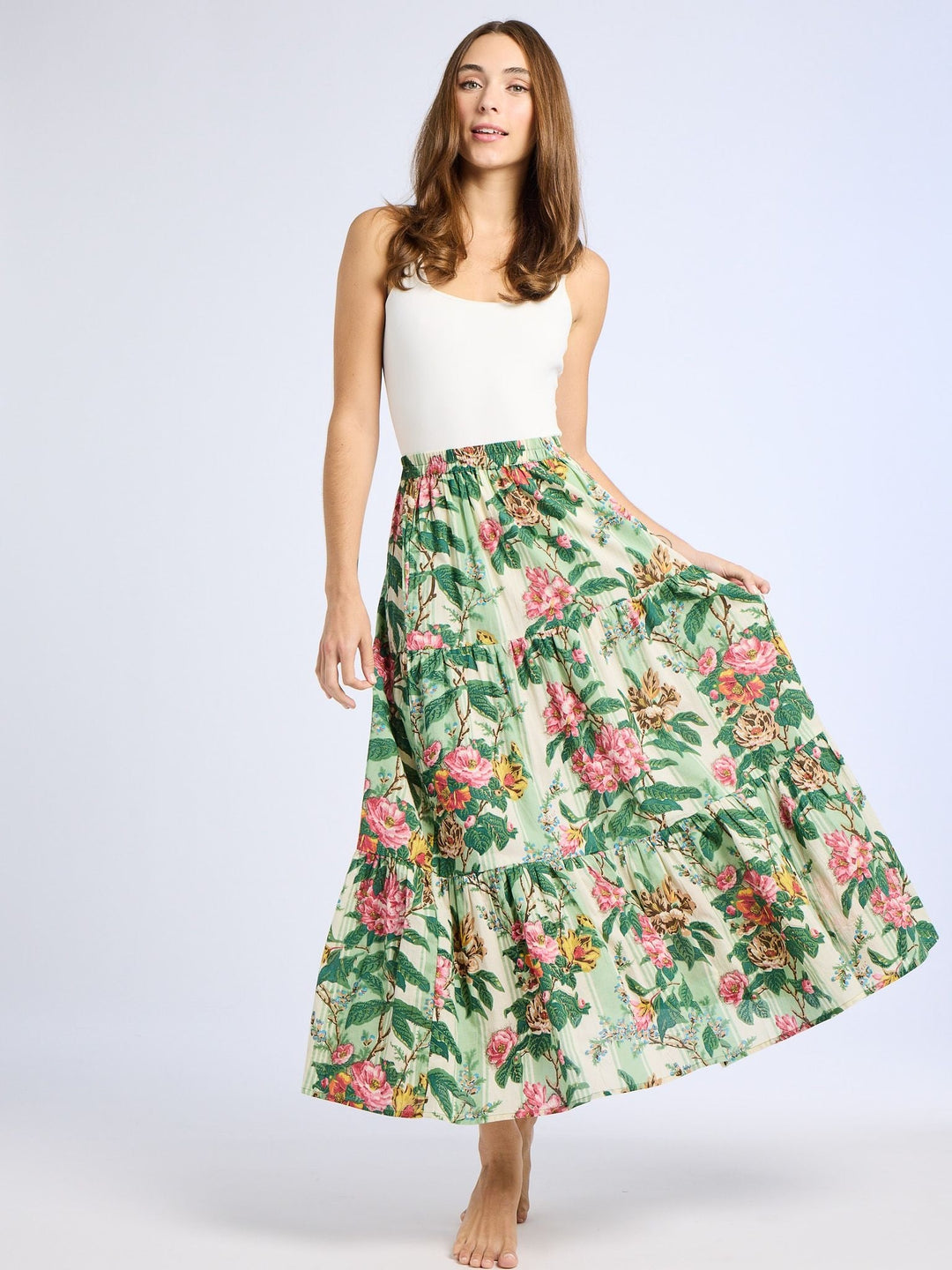 Mille Top Paola Skirt in Garden Stripe