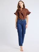 Mille Top Vanessa Top in Chocolate