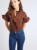 Mille Top Vanessa Top in Chocolate