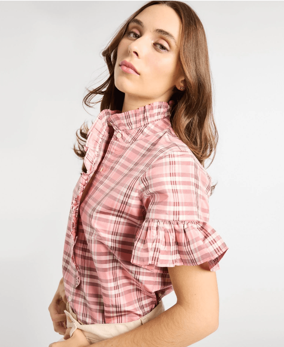 Mille Top Vanessa Top in Sugarplum Plaid