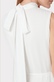 Milly Dress Milly | Melina Solid Pleated Dress in White