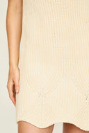 Mirth Dress Aries Knit Mini Dress in Bone