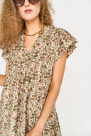 Mirth Dress Belem Short Dress in Pink Cowrie