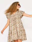 Mirth Dress Belem Short Dress in Pink Cowrie