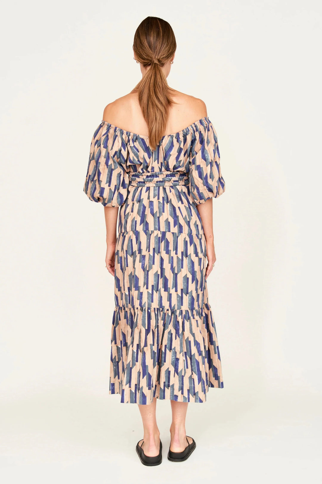 Mirth Dress Capri Dress in Cerulean Rainfall