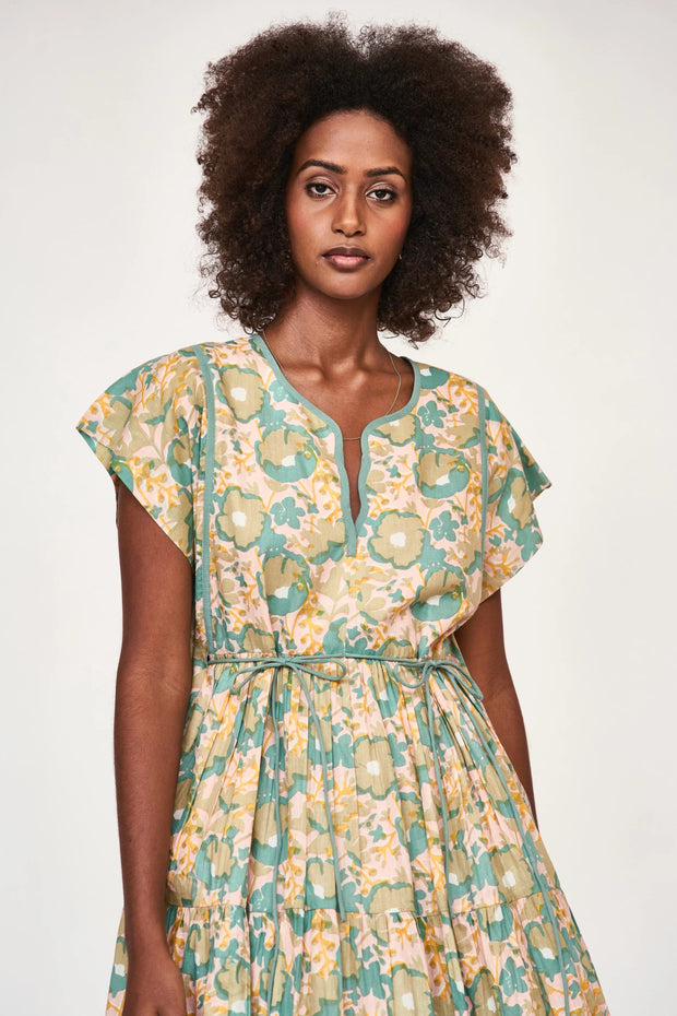 Mirth Dress MIRTH Clothing | Sonoma Short Dress in Olive Bloom