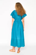 Mirth Dress Vienna Pintuck Dress in Azure Dobby