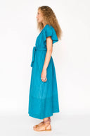 Mirth Dress Vienna Pintuck Dress in Azure Dobby