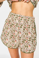 Mirth Shorts Track Shorts in Pink Cowrie