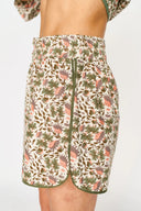 Mirth Shorts Track Shorts in Pink Cowrie