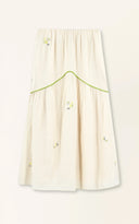 Mirth skirt Brighton Skirt in Lime Jamdani