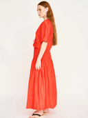 Mirth Skirt Savannah Smocked Skirt in Chili