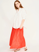 Mirth Skirt Savannah Smocked Skirt in Chili