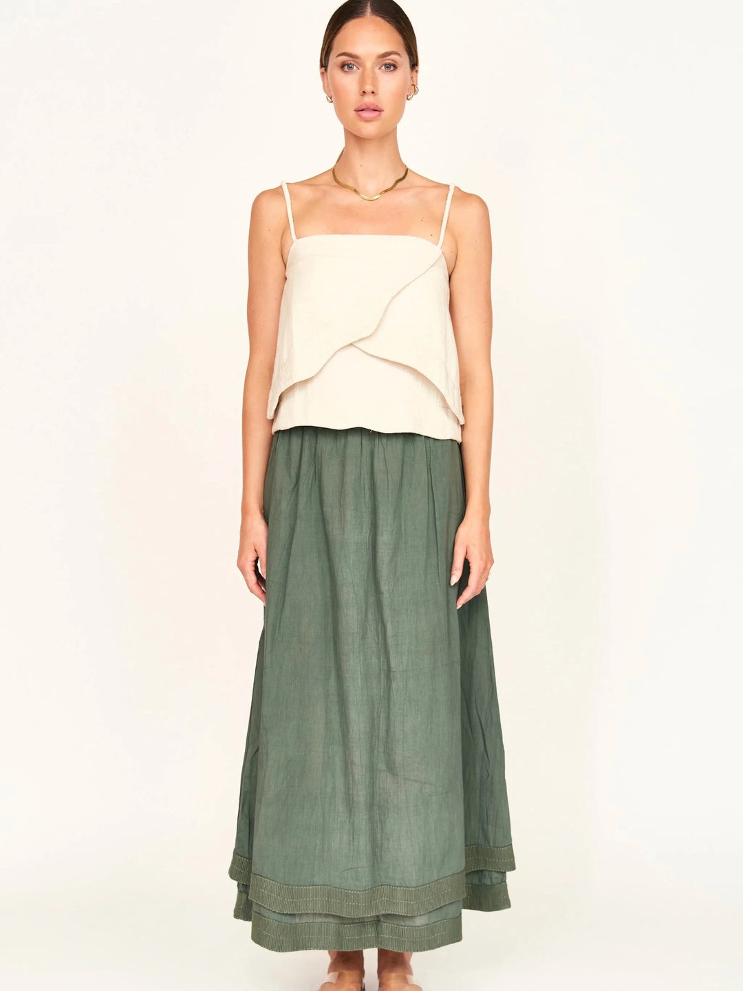 Mirth skirt Verona Skirt in Verde Fossil