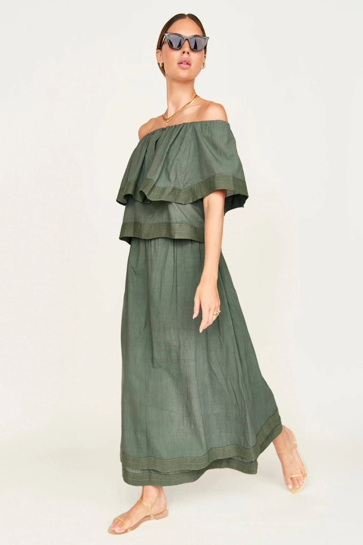 Mirth skirt Verona Skirt in Verde Fossil