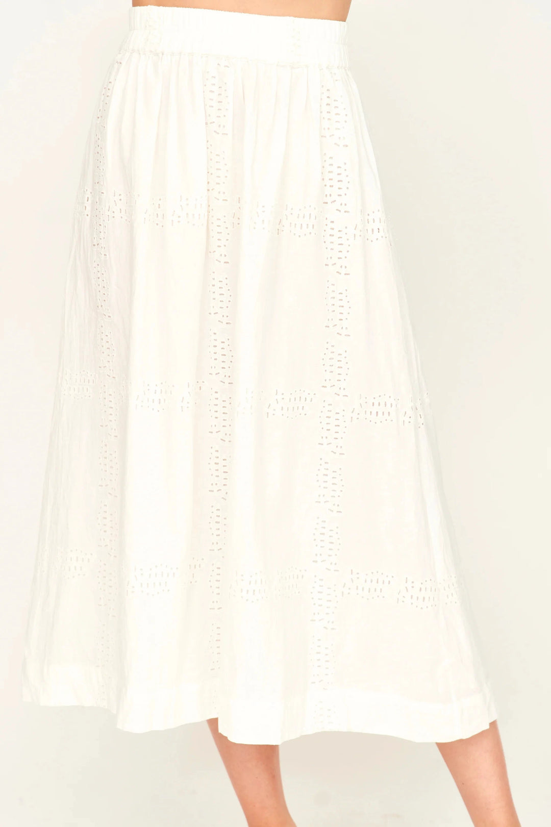 Mirth skirt Verona Skirt in White Marine Eyelet