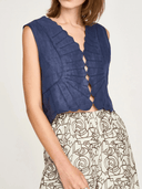 Mirth Top Barcelona Sunrise Top in Blueberry