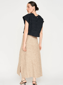 Mirth Top Bonn Smocked Top in Black