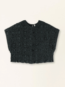 Mirth Top Bonn Smocked Top in Black