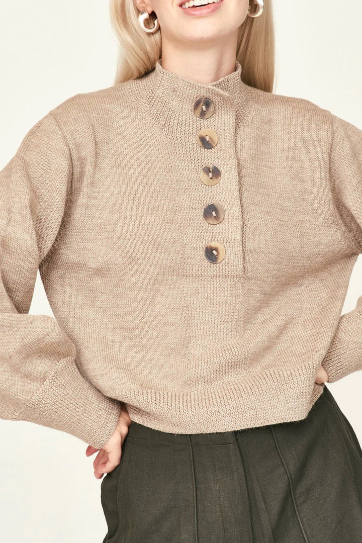 Mirth Top Ghent Sweater in Oatmeal