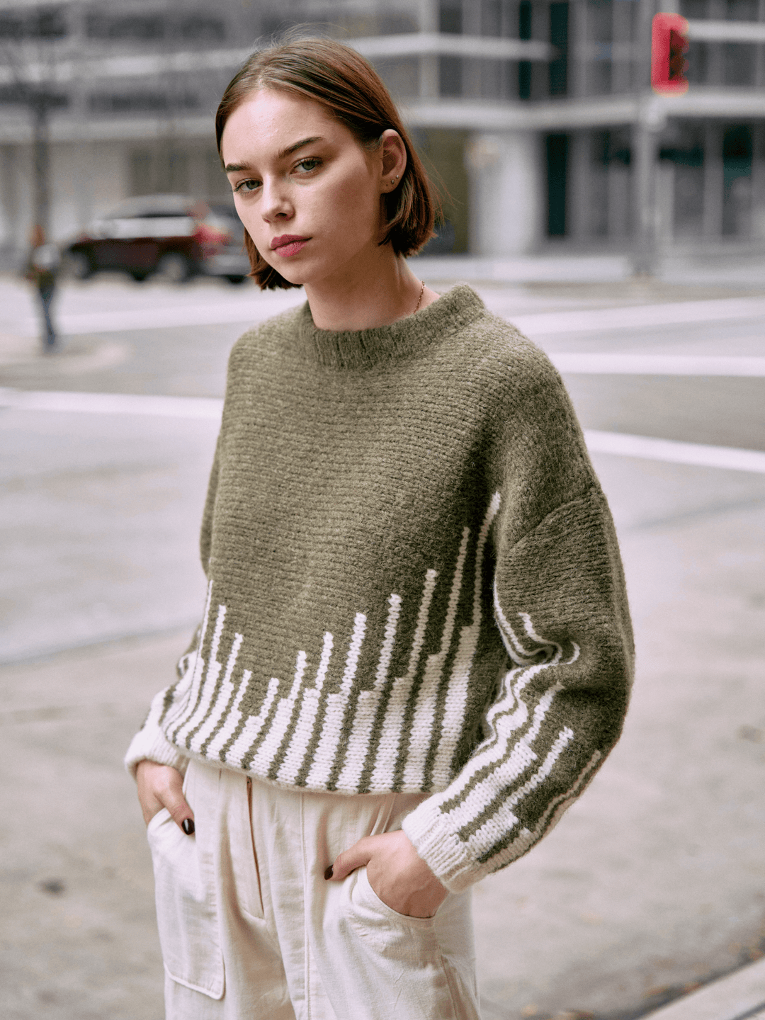 Mirth Top Highland Sweater in Olive Ridge