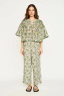 Mirth Top Kerala Blouse in Lavender Bloom
