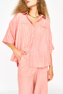 Mirth Top Kyoto Short Sleeve Shirt in Pomelo