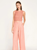 Mirth Top Lucia Smocked Top in Pomelo