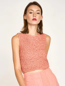 Mirth Top Lucia Smocked Top in Pomelo