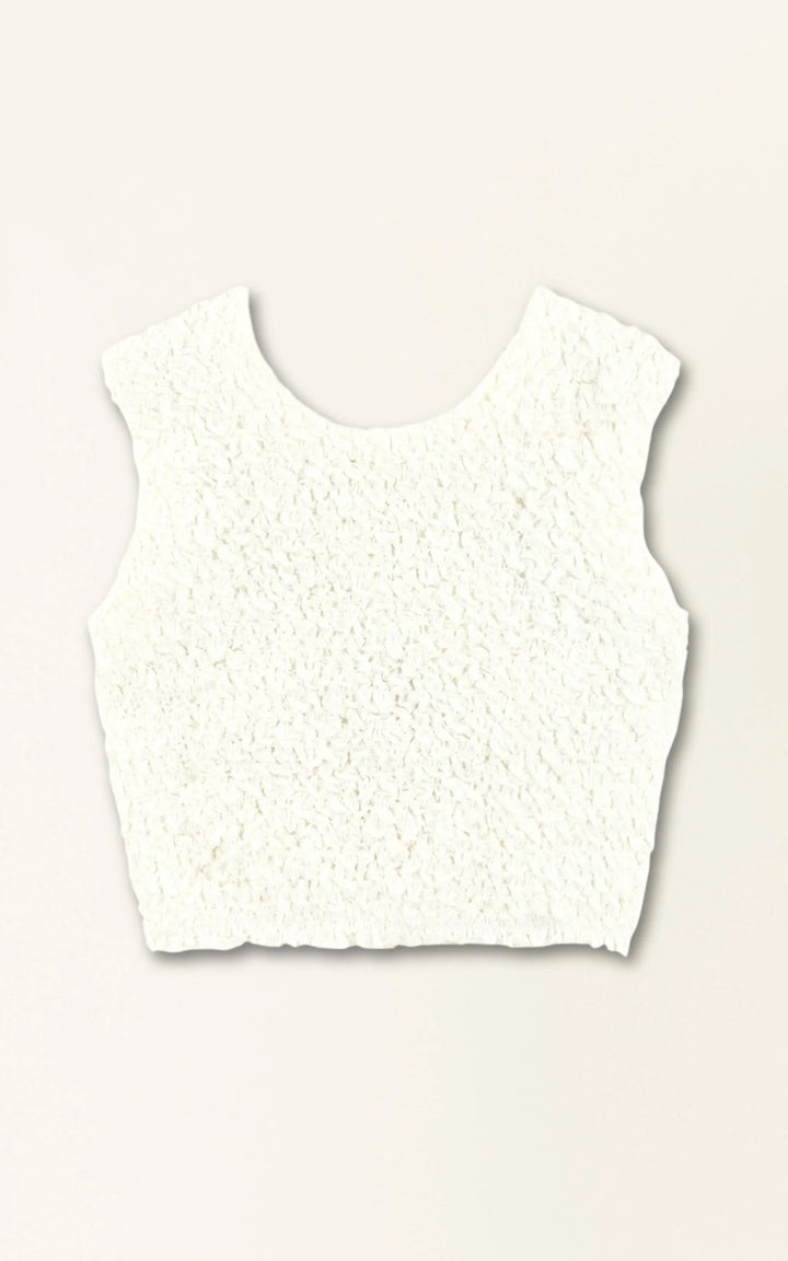 Mirth Top Lucia Smocked Top in White