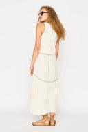Mirth Top Santanyi Tank in Lime Jamdani