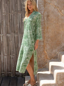 Miss June Dress Lulu Maxi Dress in Green