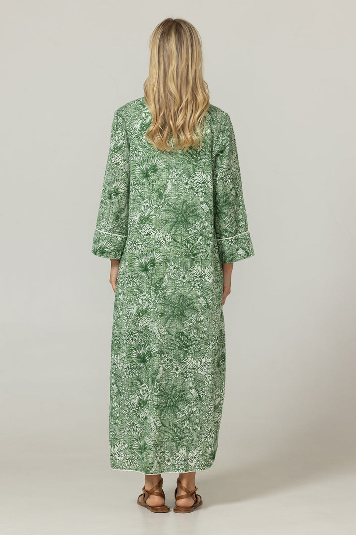 Miss June Dress Lulu Maxi Dress in Green