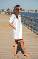 navyBLEU Dress The Westport Dress in White