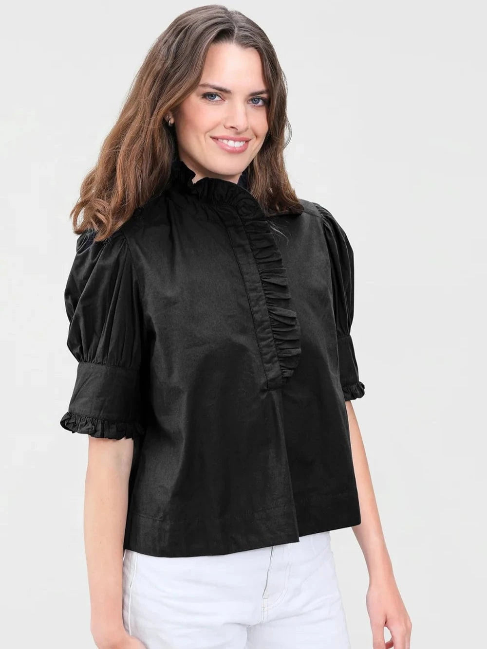 navyBLEU Top Westport Top in Black