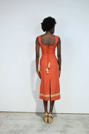 Never A Wallflower Dress Florentine Long Dress in Oaxaca Raffia