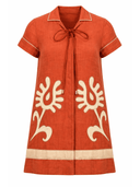 Never A Wallflower Dress Florentine Short Dress in Oaxaca Raffia