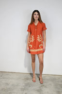 Never A Wallflower Dress Florentine Short Dress in Oaxaca Raffia