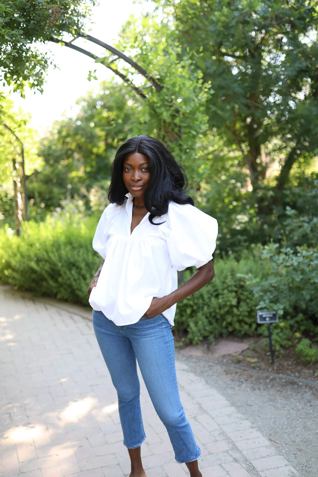 Never A Wallflower Top High Neck Top in White