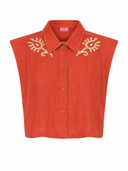 Never A Wallflower Top Tansy Top in Oaxaca Raffia