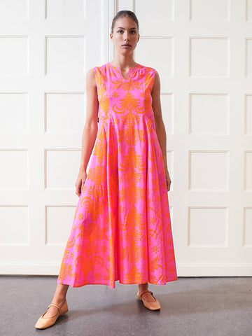 NIMO WITH LOVE Cassia Dress Stripe/Peacock main image 0