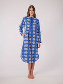 Nimo with Love Dress Cedar Kaftan in Blue Shells