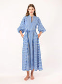 Nimo with Love Dress Marigold Dress in Blue Stripes