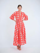 Nimo with Love Dress Marigold Dress in Red Shells
